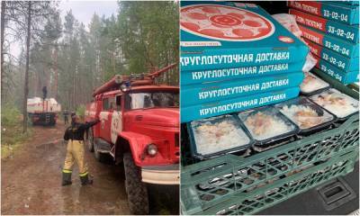 Спасибо за помощь! Карельские компании поставляют питание для тех, кто борется с лесными пожарами