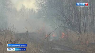 В части Хабаровского края введен режим ЧС из-за сложного природного пожара