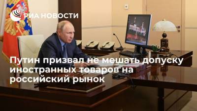 Президент Путин: фитосанитарные нормы не должны мешать допуску товаров на российский рынок