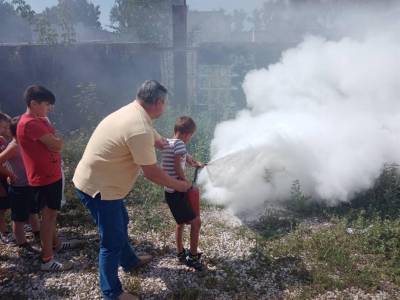 Ульяновских детишек научили бороться с огнём