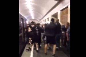 В метро Киева произошла массовая драка