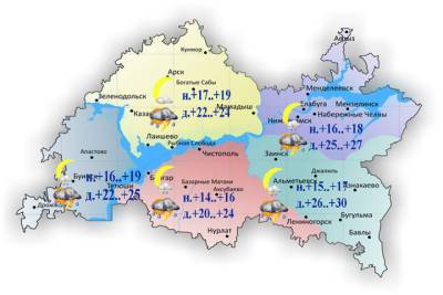 До 30 градусов тепла и дожди прогнозируются в Татарстане 22 июля