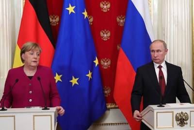 Кремль раскрыл детали разговора Путина и Меркель о «Северном потоке-2»