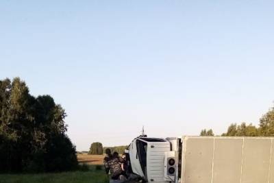 Водителя грузовика придавило кабиной в ДТП на трассе в Новосибирской области
