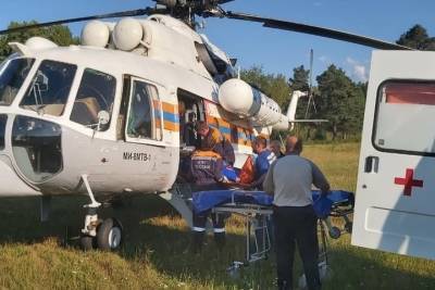 Вертолетом МЧС эвакуировали свердловчанку в тяжелом состоянии