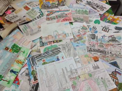 95 рисунков поступило на конкурс в поддержку голосования за звание «Город трудовой доблести» в Дзержинске