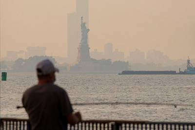 Нью-Йорк стал одним из худших городов по качеству воздуха из-за пожаров