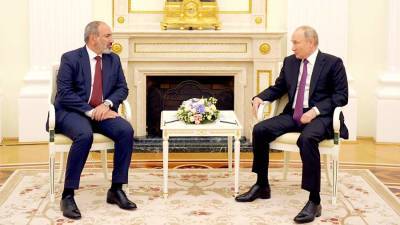 Путин и Пашинян обсудили сотрудничество в сфере обороны