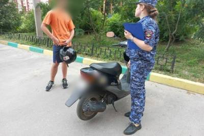 Рязанские полицейские задержали 12-летнего скутериста на улице Старая Дубрава