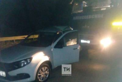 В Татарстане молоковоз сбил водителя остановившегося в неположенном месте авто