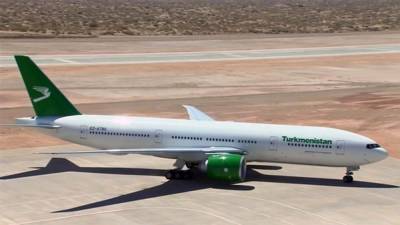 Туркменский пассажирский Боинг 777 прибыл в Японию