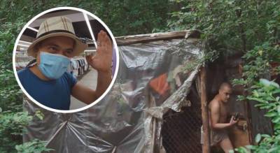 Мужчине из Чувашии, живущему в шалаше из пакетов и палок, дали работу и одежду