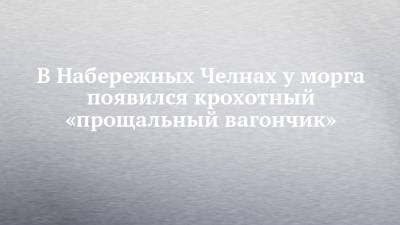 В Набережных Челнах у морга появился крохотный «прощальный вагончик»