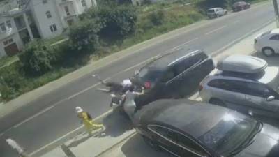 Страшная авария с шестью пешеходами на Кубани попала на видео