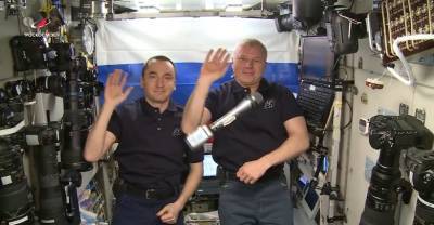 Космонавты с МКС поддержали российских спортсменов перед Олимпиадой в Токио