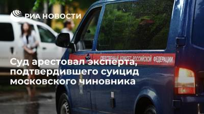Суд арестовал эксперта, подтвердившего суицид замглавы департамента культуры Москвы Ошарина