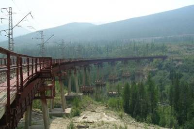 Железнодорожный мост обрушился на Транссибе в Забайкалье из-за паводков