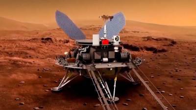 Китайский марсоход "Чжужун" преодолел 585 м по поверхности планеты