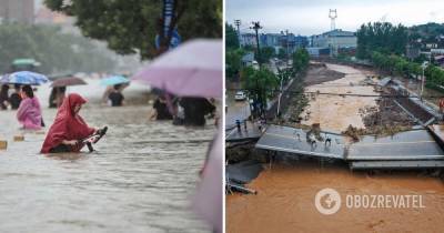 Наводнение в Китае, ураган в Индонезии – сколько погибших и пострадавших, фото и видео