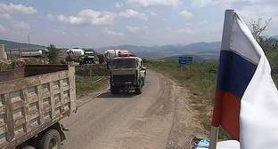 Миротворцы обеспечили доставку стройматериалов в карабахские села