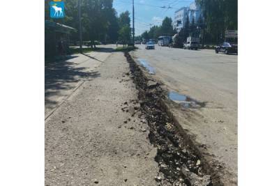 В Йошкар-Оле ремонтируется проезжая часть улицы Панфилова