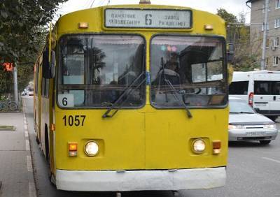 Из-за перекрытия движения по перекрестку в центре Рязани изменился маршрут троллейбуса №6