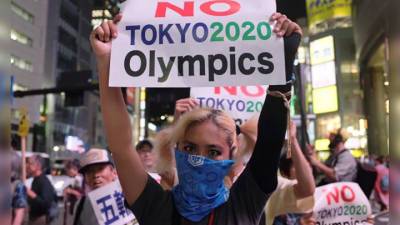 У мэрии Токио прошел митинг против Олимпийских игр
