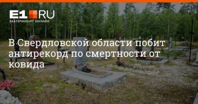 В Свердловской области побит антирекорд по смертности от ковида