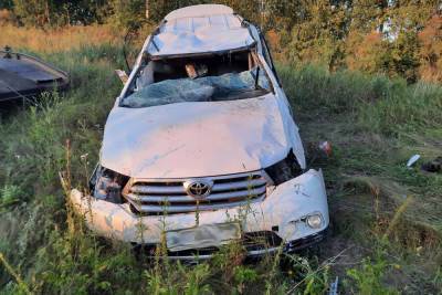 В Тамбовской области перевернулась иномарка: пострадала женщина