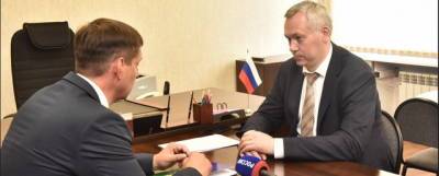 Губернатор посетил строящуюся по поручению президента РФ школу в Болотном