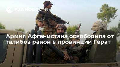 Представитель Минобороны Афганистана: военные освободили от талибов район Карух провинции Герат