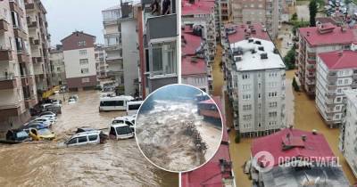 Непрекращающиеся ливни в Турции вызвали наводнение на черноморском побережье. Фото и видео