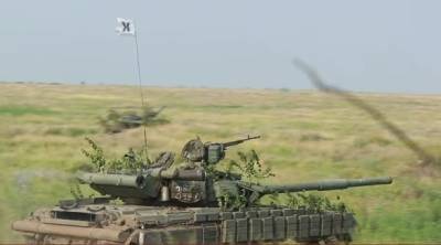 На Николаевщине во время учений Cossack Mace-2021 танк обстрелял населенный пункт