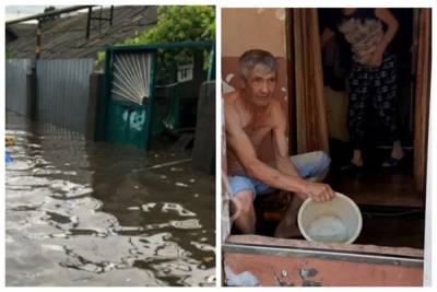 Одесситы спасают свои дома после масштабного наводнения, видео: "Черпают воду мисками"