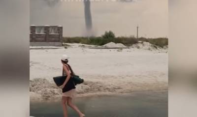 Мощный торнадо прокатился по украинскому курорту: угрожающее видео