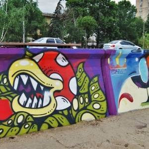 В Запорожье стартовал фестиваль граффити «Кольорове місто»