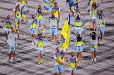 Сборная Украины прошла на параде открытия Олимпийских игр