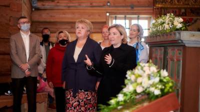 Ольга Любимова торжественно открыла Преображенскую церковь в Кижах
