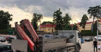 Во Львове полностью демонтировали Монумент славы Советской армии