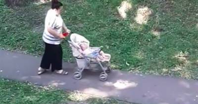 Москвичка возмутилась действиями прохожей с младенцем и сняла ситуацию на видео