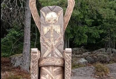 В «Парке Монрепо» появился «походный трон викингов»