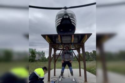 Поднял вертолет: Самый сильный человек России установил в Уфе новый рекорд