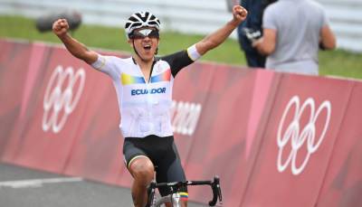 Эквадорец Карапас стал Олимпийским чемпионом по велоспорту, Погачар — третий