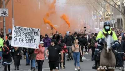 В Австралии и других странах мира проходят протесты против ужесточения карантина (ФОТО, ВИДЕО)