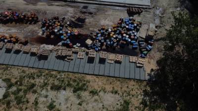В Мелекесском районе обнаружили свалку опасных промышленных отходов