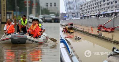 Китай наводнение: количество жертв наводнения возросло до 51 человека - фото, видео - obozrevatel.com - Китай - Чжэнчжоу
