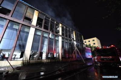 В результате пожара на складе в Китае по меньшей мере 14 человек погибли, еще 26 получили ранения - unn.com.ua - Китай - Украина - Киев