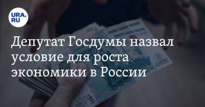 Депутат Госдумы назвал условие для роста экономики в России