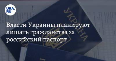Власти Украины планируют лишать гражданства за российский паспорт