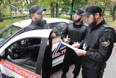 "Чеченские патрули" теперь борются с "антитеррористическими проявлениями" в Москве